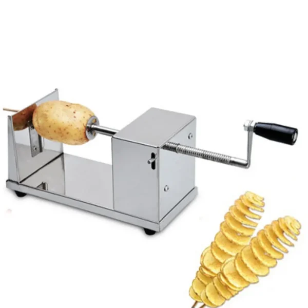 Machine Tornado Inox – Spiralisez Pommes de Terre et Légumes en Chips Tornado