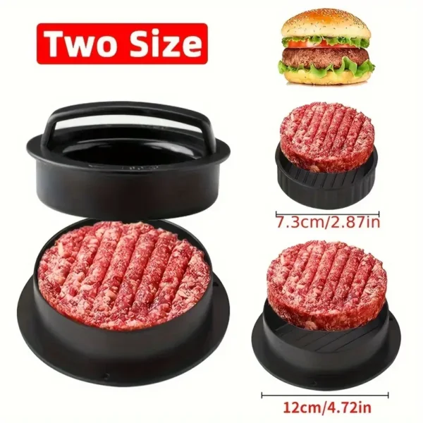 3-in-1 Burgerpers – Gevulde Patties & Perfecte Zelfgemaakte Sliders