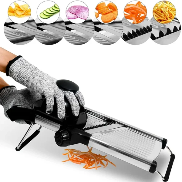 Mandoline Réglable Inox Premium – Tranches Parfaites