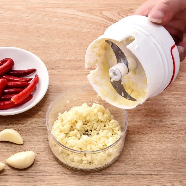 Mini Knoflookpers & Haker Press & Grind – Inox & ABS Compact