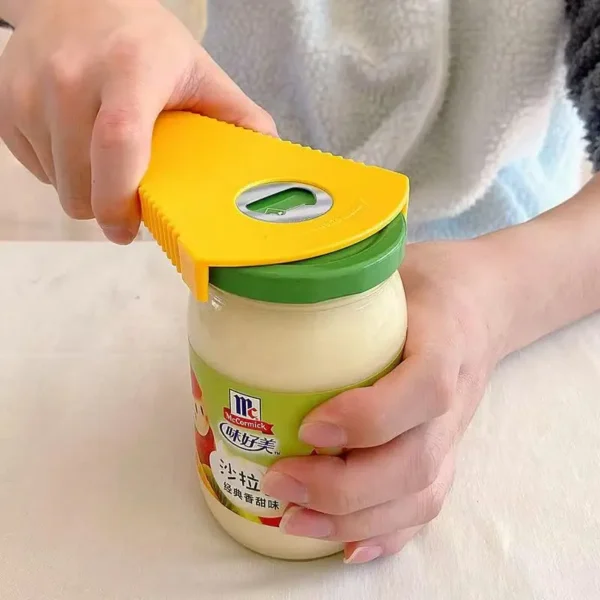 5-in-1 Multifunctionele Blikopener – Potten, Blikjes, Flesopener & Foliesnijder
