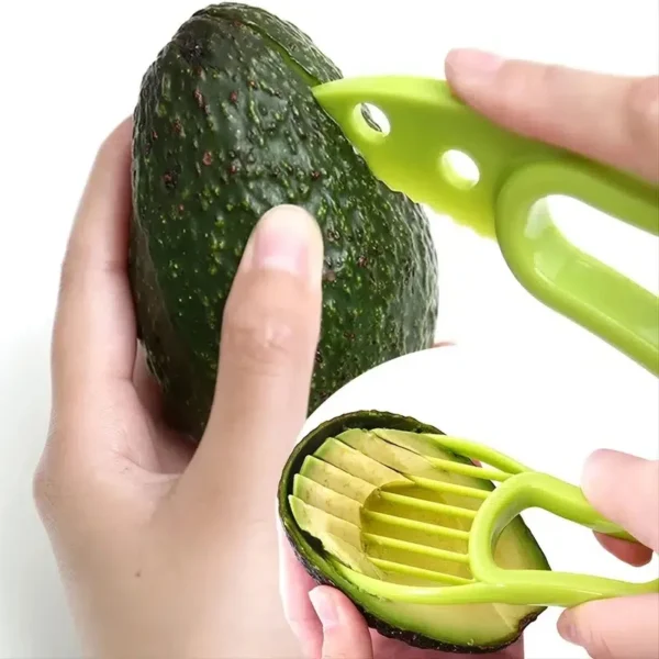 Avocado Snijder 3-in-1 – Snijden, Pitten & Plakken in 1 Tool