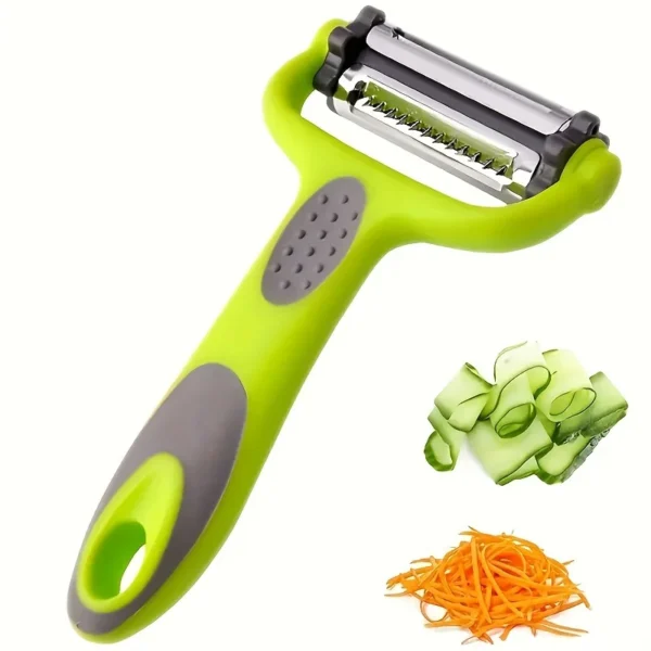 3-in-1 Roterende Dunschiller – Schil, Julienne en Snijd met Één Tool